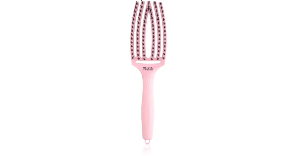 Olivia GardenFingerbrush ThinkPink Boar & Nylon Jaipur Rose hajkefe Gyors szállítás