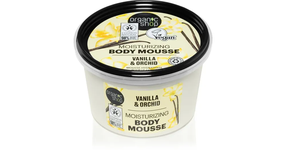 Exkluzív ajánlat Organic ShopVanilla & Orchid testhab vanília kivonattal