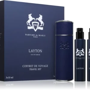 Biztonságos vásárlás Parfums De MarlyLayton Travel Set utazási készlet tokkal uraknak