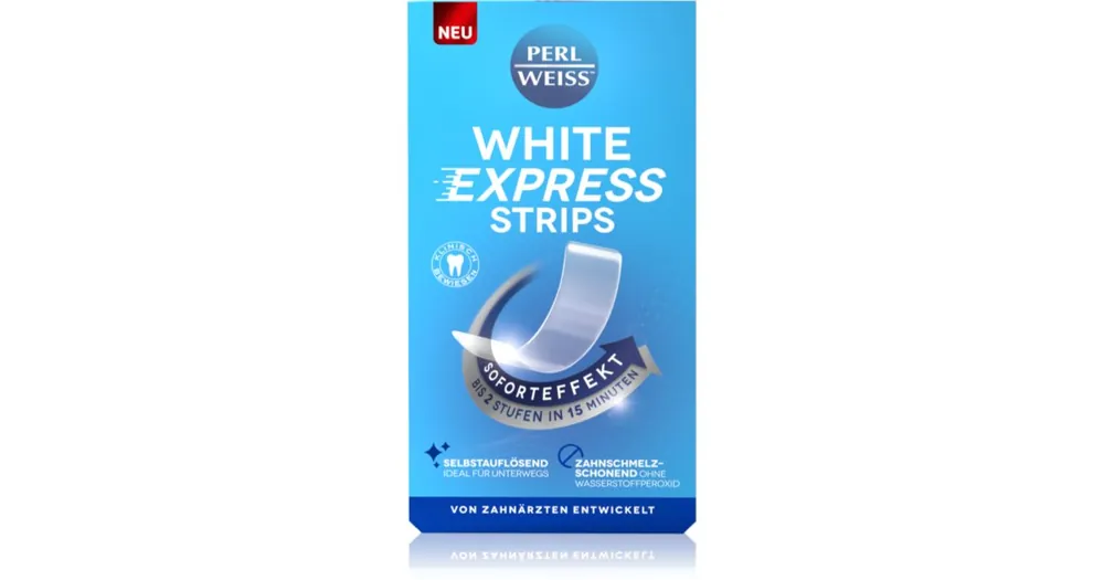 Akció Perl WeissWhite Strips Express fogfehérítő szalag