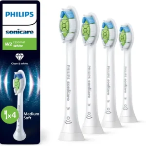 Korlátozott ajánlat PhilipsSonicare Optimal White HX6064/87 csere fejek a fogkeféhez