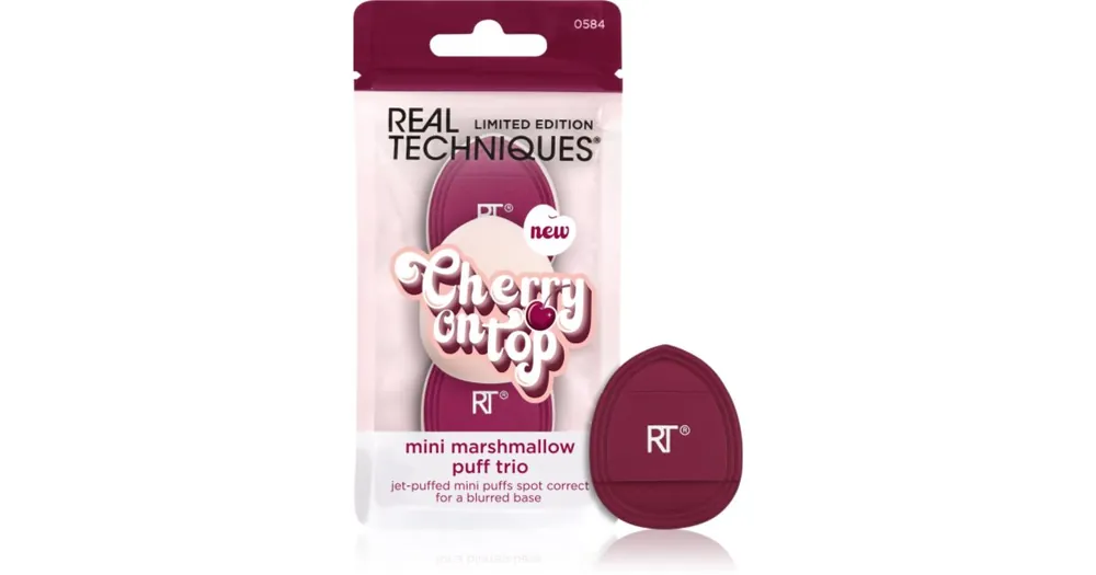 Kedvezmény Real TechniquesCherry On Top Mini Marshmallow Puff Trio sminkszivacs