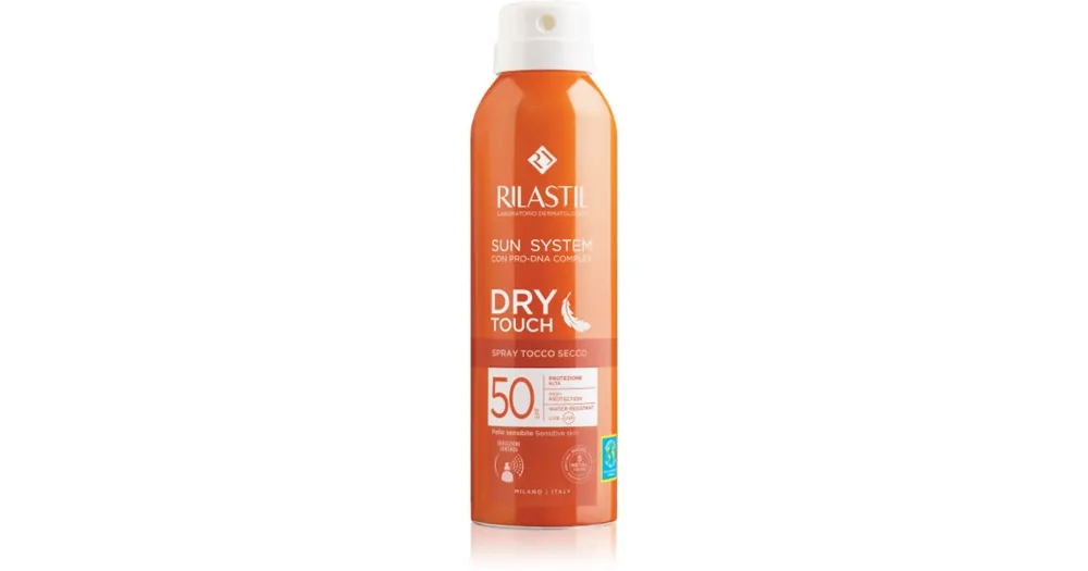 RilastilSun System Dry Touch napvédő spray SPF 50 Korlátozott ajánlat