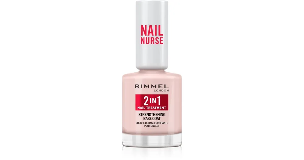 Gyors kiszállítás RimmelNail Nurse 2-in-1 alapozó körömlakk feszesítő hatással