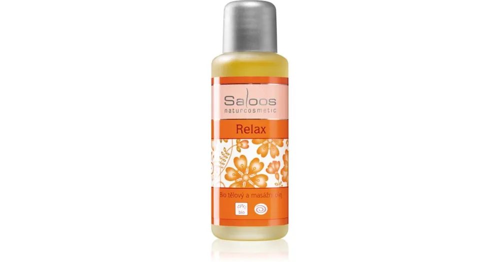 SaloosBio Body And Massage Oils Relax test és masszázsolaj Akciós ár