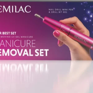 Kedvezményes ár SemilacSet Manicure Removal körömcsiszoló hozzávalókkal