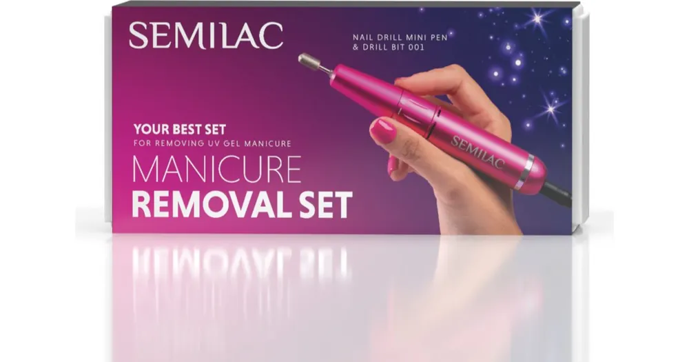 Kedvezményes ár SemilacSet Manicure Removal körömcsiszoló hozzávalókkal