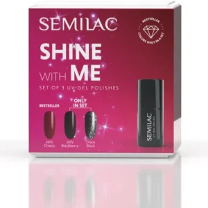 Árcsökkenés SemilacSet Shine With Me körömlakk szett UV-/LED-lámpa használatával