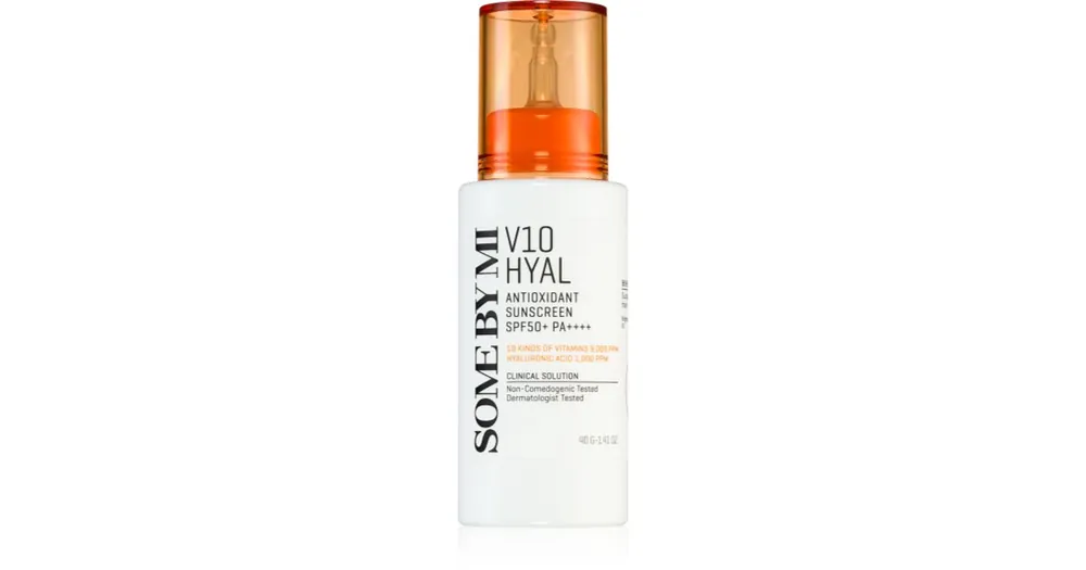 Some By MiV10 Hyal Antioxidant Sunscreen intenzív nyugtató és védő krém SPF 50+ Azonnal elérhető