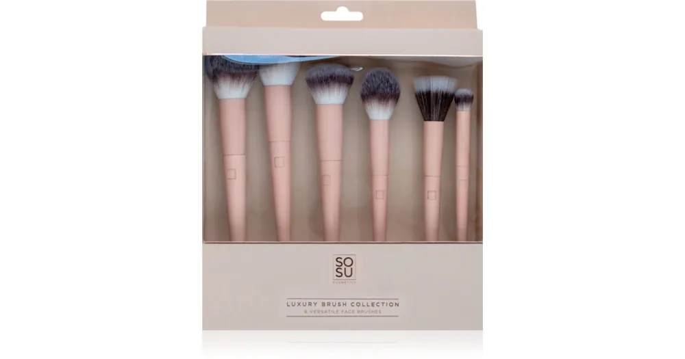 SOSU CosmeticsLuxury Brush Face Collection ecset szett az arcra Prémium