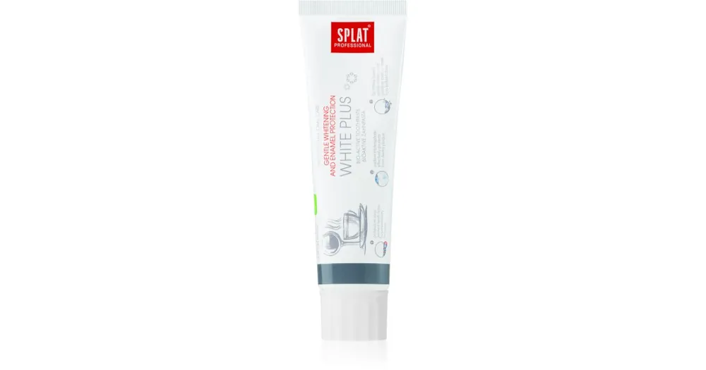 SplatProfessional White Plus bioaktív fogpaszta a fogzománc gyengéd fehérítésére és védelmére Ajánlat
