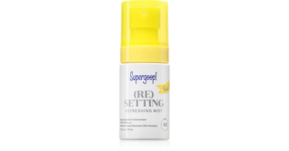 Kedvezmény Supergoop!(Re)setting felpezsdítő spray SPF 40