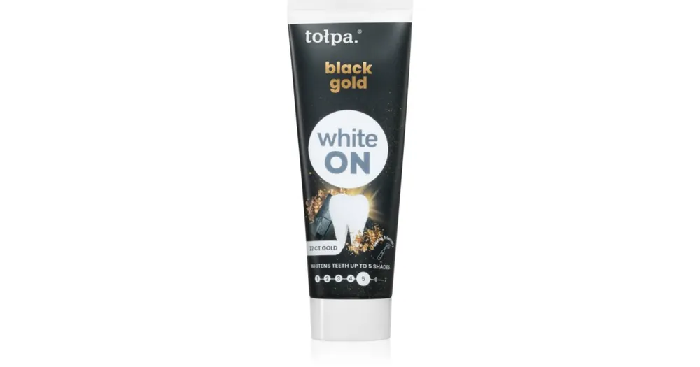 Árcsökkenés TołpaOn White Black Gold fehérítő fogkrém