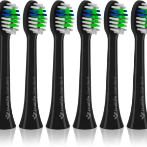 Legkelendőbb TruelifeSonicBrush Compact Black Standard csere fejek a fogkeféhez