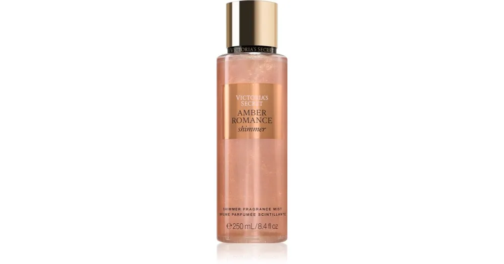 Victoria‘s SecretAmber Romance Shimmer testápoló spray csillámporral hölgyeknek Legkelendőbb