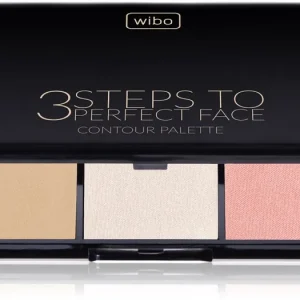 Wibo3 Steps To Perfect Face Light Púderes highlight és kontúr paletta az arcra Biztonságos fizetés