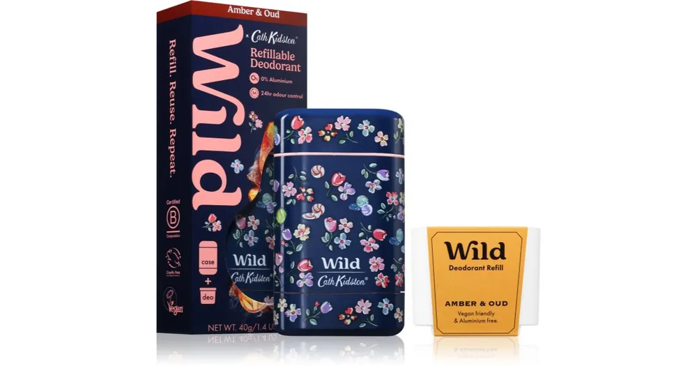 Vedd meg most WildAmber & Oud Marble Ditsy Case izzadásgátló deo stift tokkal