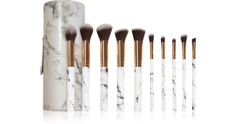 Zoë AylaMakeup Brush Set Marble 10 Piece smink egyet szett Különleges ajánlat