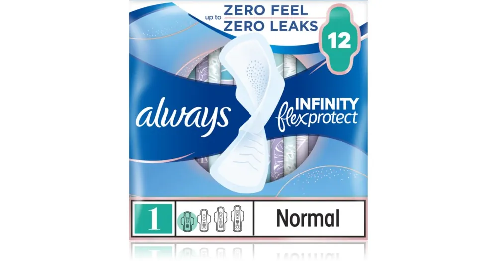 Rendeld meg most AlwaysInfinity Normal Size 1 egészségügyi betétek