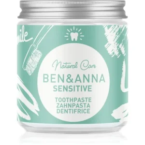 Csak ma BEN&ANNANatural Toothpaste Sensitive fogkrém üvegtégelyben érzékeny fogakra