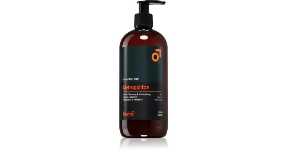 Korlátozott ajánlat BeviroNatural Body Wash Metropolitan fürdőgél férfiaknak