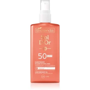 BielendaSol D’or napozó olaj spray -ben SPF 50 Legjobb ár