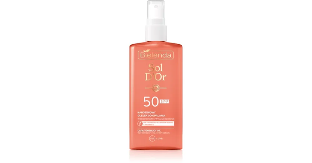 BielendaSol D’or napozó olaj spray -ben SPF 50 Legjobb ár