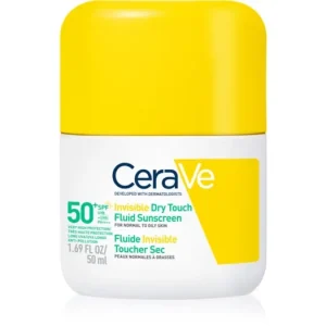 Legkelendőbb CeraVeInvisible Dry Touch Fluid SPF 50+ bőrvédő folyadék mattító hatással