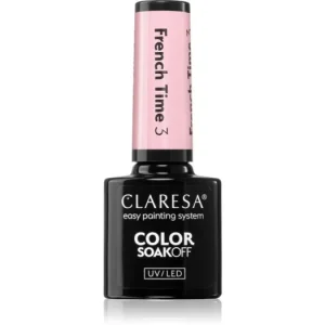 Azonnali szállítás ClaresaSoakOff UV/LED Color French Time gél körömlakk UV / LED-es lámpákhoz
