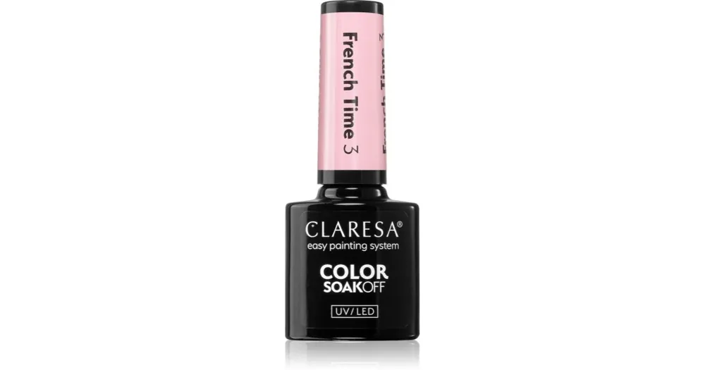 Azonnali szállítás ClaresaSoakOff UV/LED Color French Time gél körömlakk UV / LED-es lámpákhoz