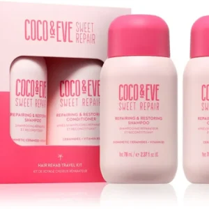 Rendeld meg most Coco & EveSweet Repair Hair Rehab Travel Kit utazási készlet a sérült és festett hajra