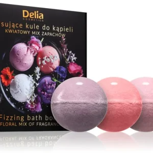 Delia CosmeticsFizzing Bath Bombs Floral Mix ajándékszett fürdőbe Kedvezmény
