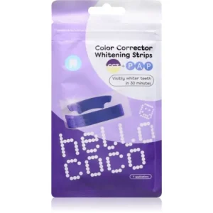Árengedmény hello cocoColor Corrector Whitening Strips fogfehérítő szalag