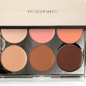 ICONIC LondonMulti-Use Cream Blush Bronze and Highlight Palette multifunkciós arc paletta az arcra Vásárlói kedvenc