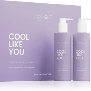 Legkelendőbb ICONIQUE ProfessionalCOOL LIKE YOU Perfect Blonde & Silver Violet Set szett semlegesíti a sárgás tónusokat