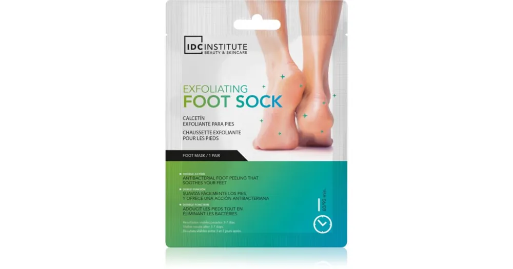 IDC InstituteExfoliating Foot Sock hámlasztó maszk lábakra Biztonságos fizetés