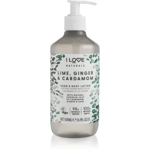 Szezonális akció I LoveNaturals Lime, Ginger & Cardamom testápoló tej