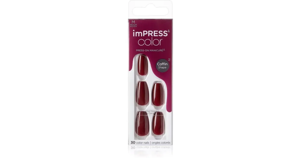 Olcsó KISSimPRESS Color Medium műköröm öntapadós