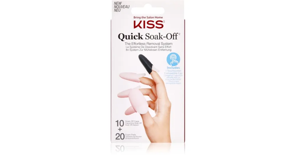 KISSQuick Soak-Off Remover Caps szett körmökre Legjobb ár