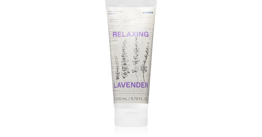 Kihagyhatatlan ajánlat KorresRelaxing Lavender relaxáló testápoló tej éjszakára