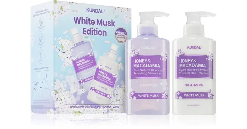 KUNDALHoney & Macadamia White Musk ajándékszett hajra Szezonális akció