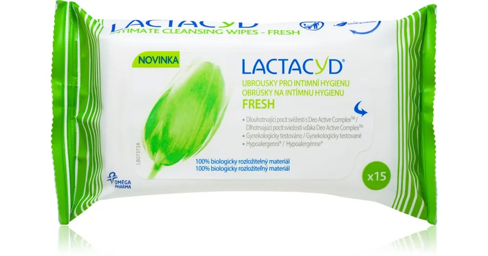 LactacydFresh papírtörlők az intim higiéniához Akció