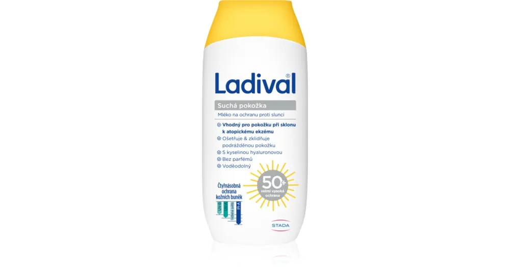 LadivalDry Skin védő tej a káros napsugarak ellen Biztonságos fizetés