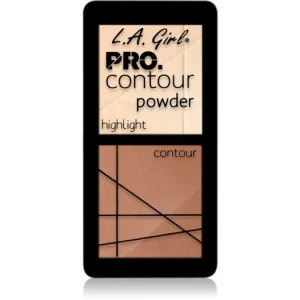 L.A. Girl CosmeticsPRO. Contour Powder Púderes highlight és kontúr paletta Expressz kézbesítés