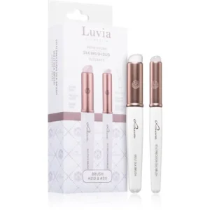 Vedd meg online Luvia CosmeticsSilk Brush Duo Elegance ecset szett a szemhéjfestékekre