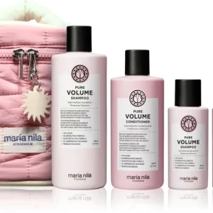 Végkiárusítás Maria NilaPure Volume Beauty Bag ajándékszett a hajtérfogat növelésére