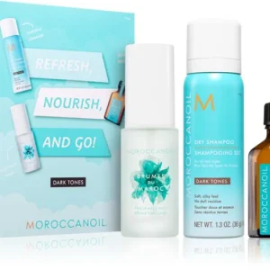 MoroccanoilRefresh, Nourish, and Go! (Dark Tones) szett sötét hajra hölgyeknek Gyors kiszállítás