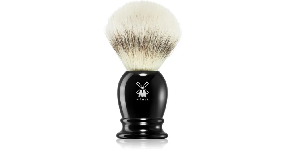 Szuper ajánlat MühleCLASSIC Silvertip Fibre® Black Resin borotválkozó ecset