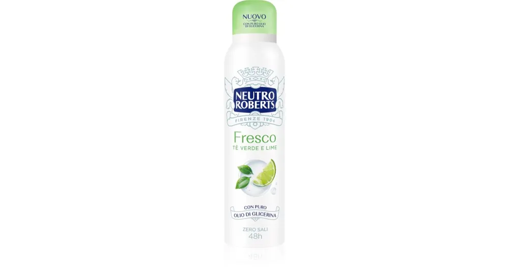 Neutro RobertsTè Verde e Lime spray dezodor 48 órás hatás Olcsóbb
