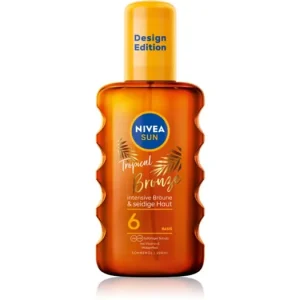 Azonnali szállítás NIVEASUN Tropical Bronze napozó olaj spray -ben SPF 6
